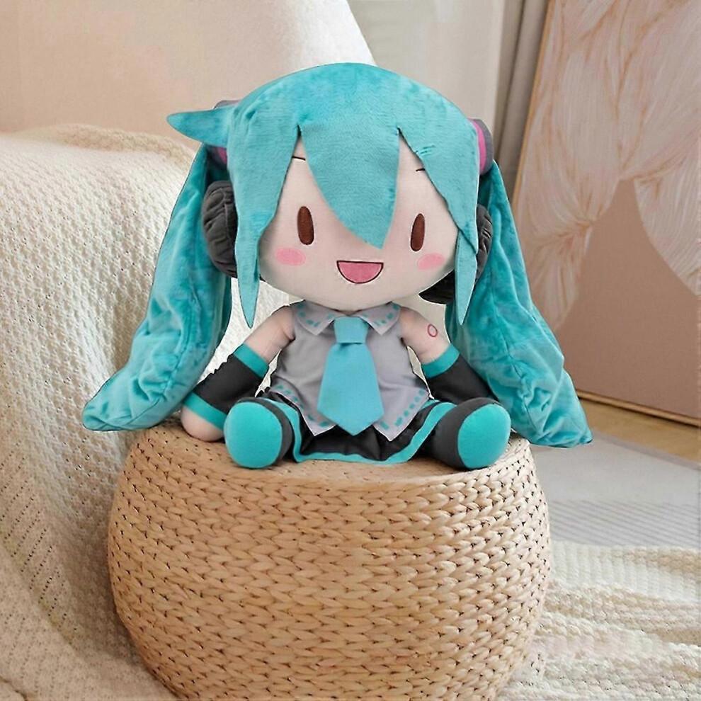 32cm Miku Plüschtier Anime Stofftier Mädchenpuppe - Niedliches Sammlerstück Weiches Kuschel-Plüschtier Geschenk für Kinder Fans