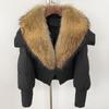 OFTBUY Down Jacket Women 2024 New Winter Natural Real Raccoon Fox Fur Collar Short White Duck Down Coat Thick Warm Casual Outerwear