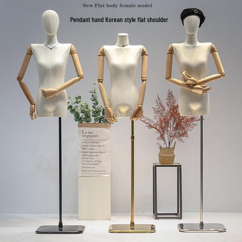 Korean Women's Clothing Store Mannequin: Pendant Arm Flat Shoulder Display Stand