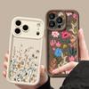 White Flower Pattern Case For iPhone 17 Pro Max Shockproof Soft Silicone Bumper Cover For iPhone 16 15 Pro Max 14 13 11 16E 17E