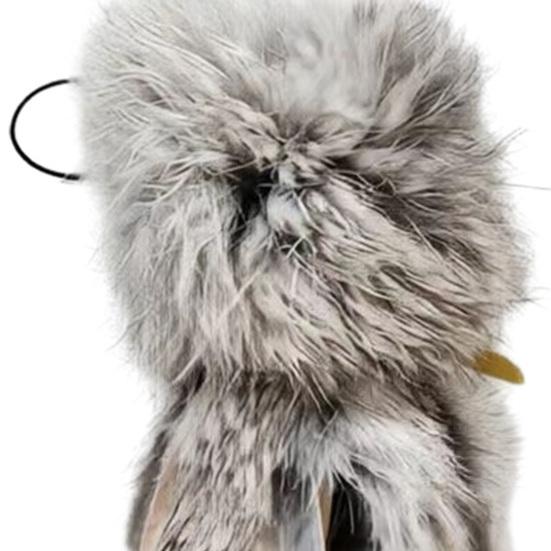 Fluffy Octopus Cat Toy, Faux Fur Octopus, Cat Wand Toy Replacement, Interactive Kitten Kicker Toy, Plush Enrichment Toy for Indoor Cats Stimulates