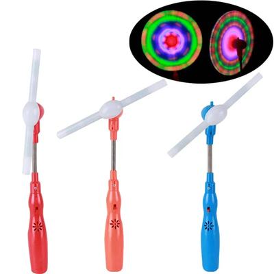 Led Glowing Windmill Toy Flashing Light Up Fan Child Toy Gift Mini Handheld Cooling Fan Changing LED Light Concert Props Toys