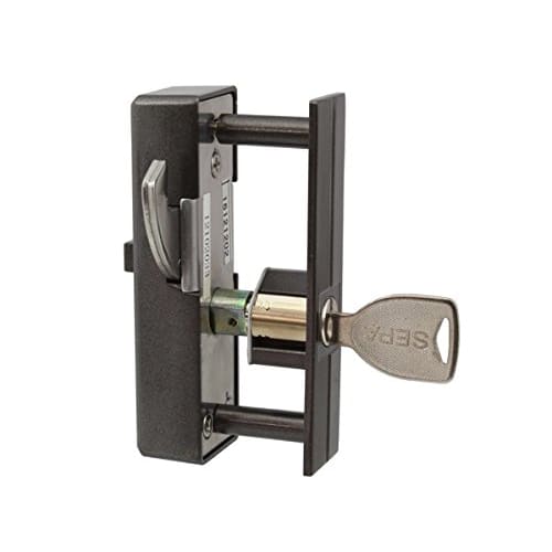 Nicchu Seisakusho GA-950DX-B Front Door Hook and Hook Lock with Key, Dimple Cylinder Type, Bronze