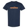 Camiseta Básica com Bloco de Cores Pepperdine University Waves - Azul Marinho