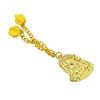 Decorative Pin Chain for Baseball Cap Blingbling Strass Hip Hop Lapel Pin Pendant Chain with Golden Jesus Pin