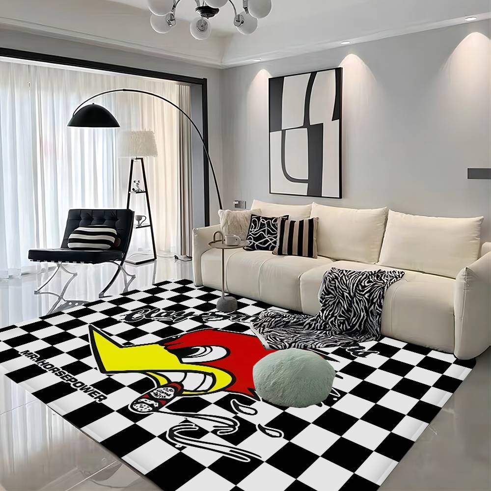 Mr H-Horsepower Clay Smith Room Mats Retro Multiple Choice Living Room Kitchen Rug Non-Slip Welcome Rug