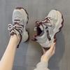 At the beginning of the spring, the new super-fire thick-soled inner height-increasing women's shoes casual sports shoes rhinestone shoes dad shoes
