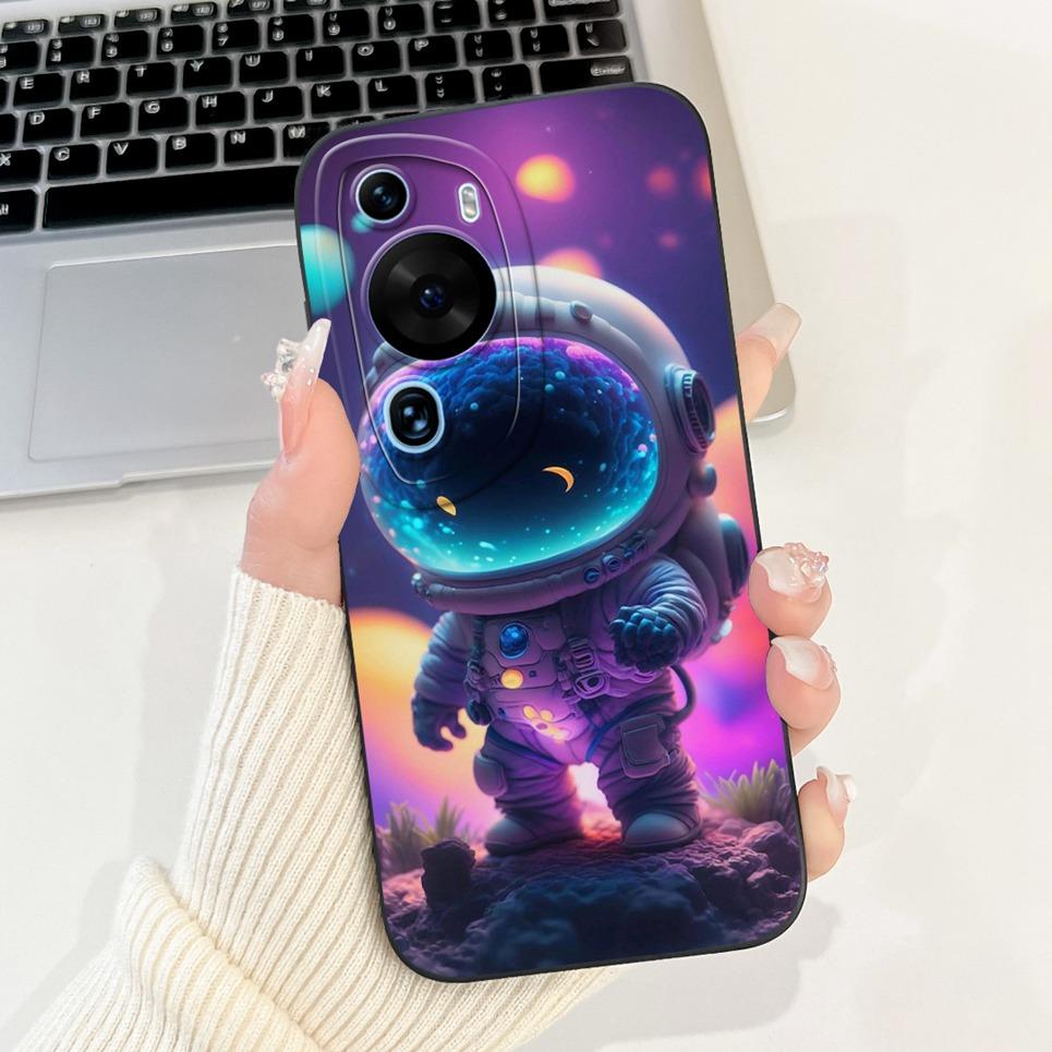 Cartoon Fashion Back Shell For Huawei P60 / P60Pro / P60Art Phone Bumper Case Soft Silicone Dragon Astronaut Funda HuaweiP60 Bag