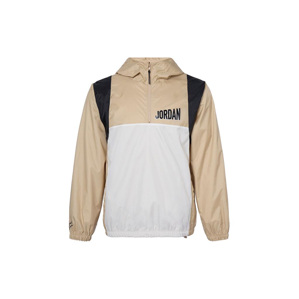 Jordan Color-Block Zip-Up Hooded Breathable Casual Jacket Men Jackets Desert-Yellow DV7601-277