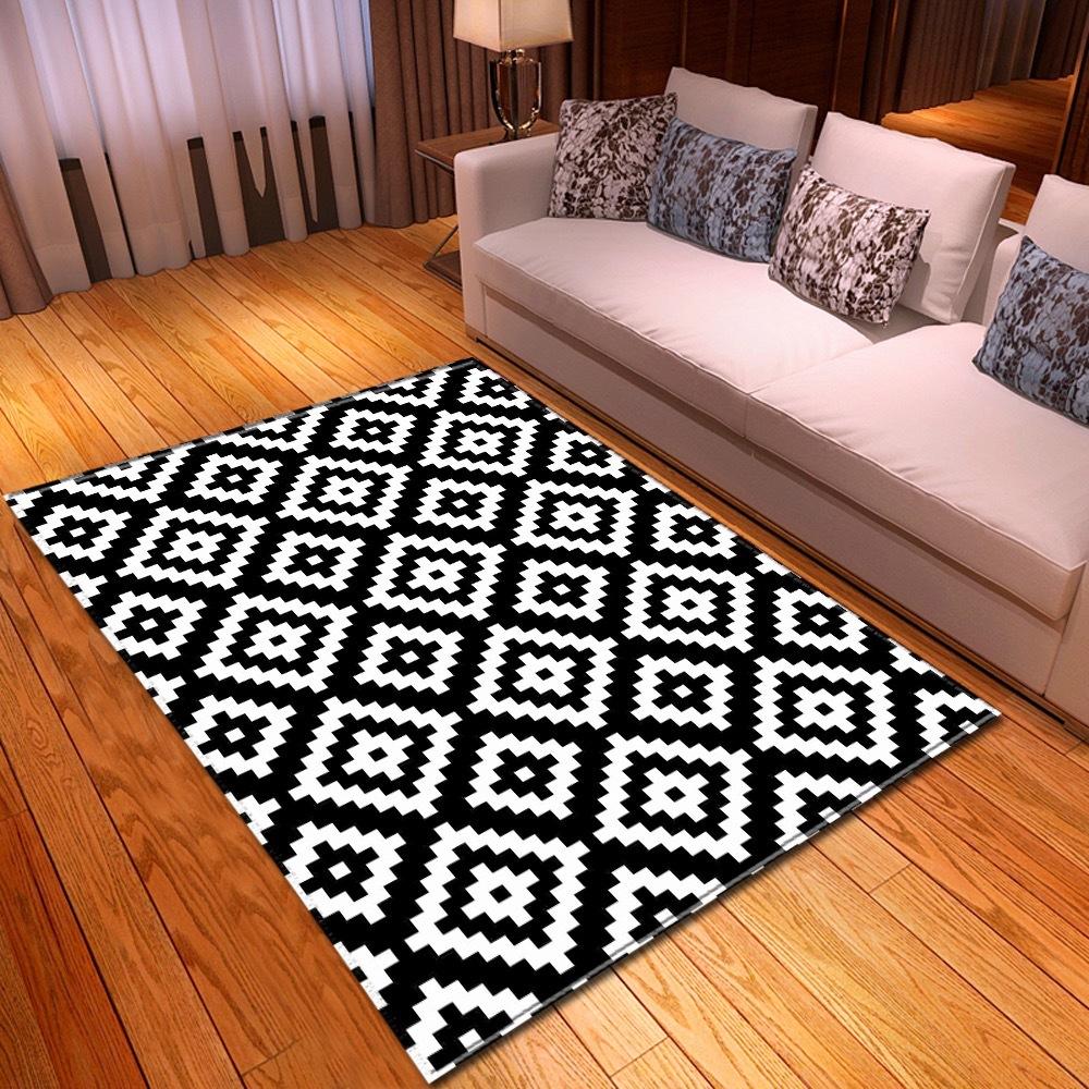 

Wave Line Carpet Living Room Foyer Floor Mat Pattern Size 50*80cm