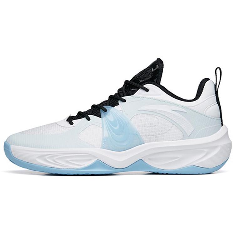 

New ANTA Wind Cave 3 Basketball Shoes Men Low Top ANTA White/Mirage Blue/Black 112231605-1 44.5