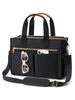 15-Pocket Large Crossbody Tote Bag with Laptop Compartment, Zipper Closure & 15-Pocket Organizati - Heavy-Duty Nyl Bookbag