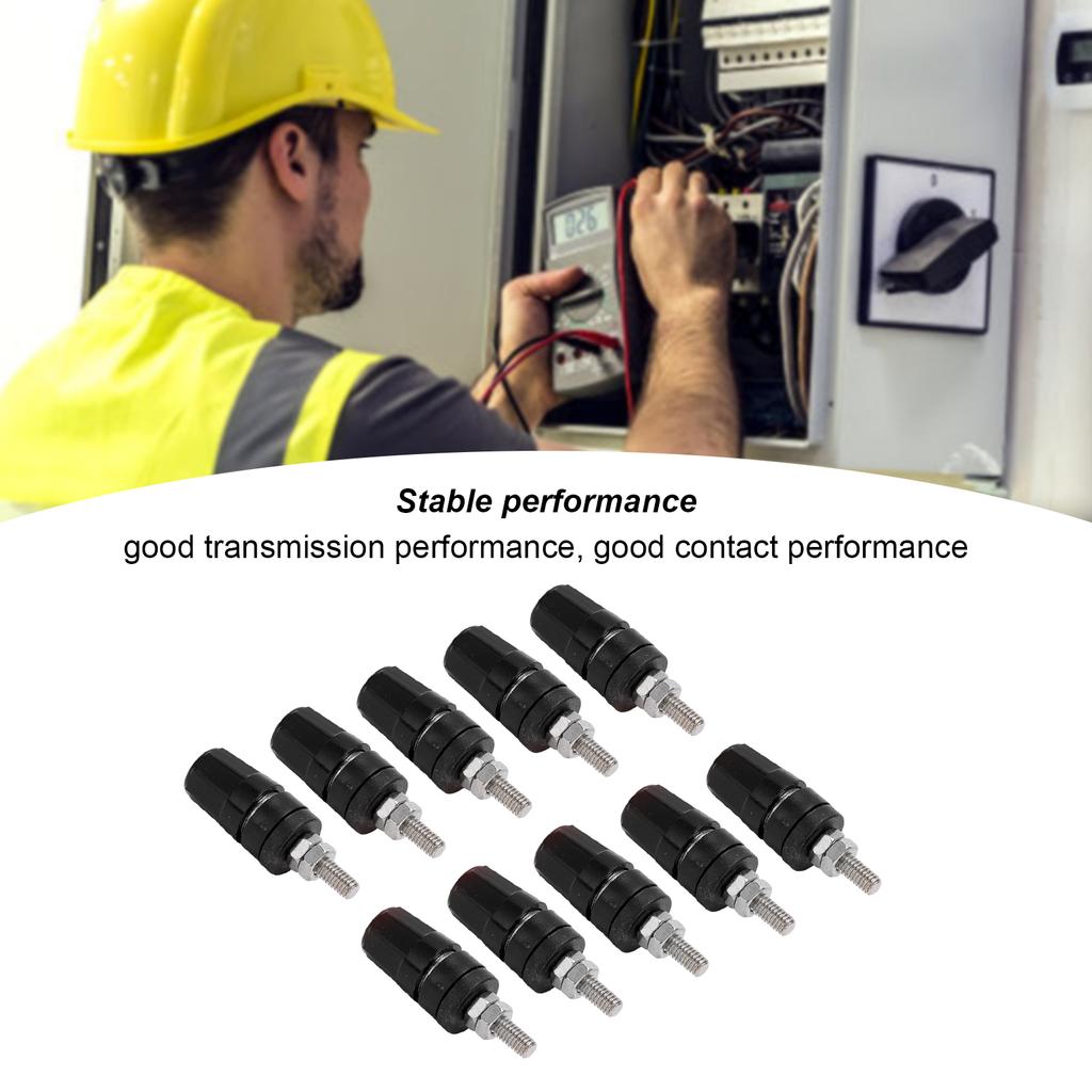 24.320 4.0mm Terminal Binding Post 24A Banana Plugs Connector for Spker Amplifier Terminal