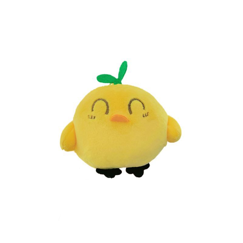 New Creative Small Yellow Chicken Plush Toy Personalized Sprouted Chicken Keychain Cute School Bag Pendant