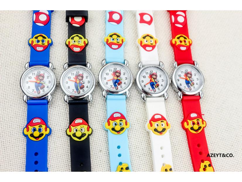 3D Silicone Cartoon Quartz Watch for Kids