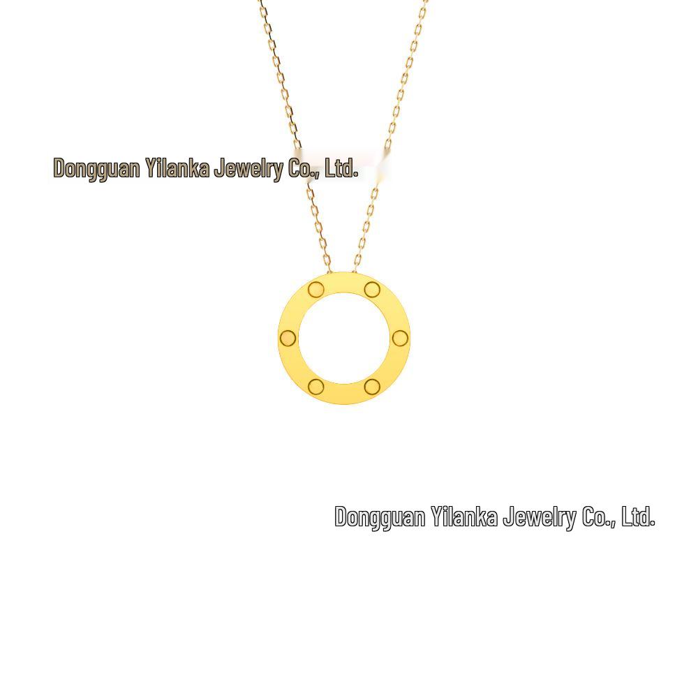 Ka's Classic Love Star Pendant Necklace - Light Luxury Titanium Steel