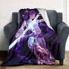 1pc Hunter X Kopo group Themed Flannel Blanket Suitable for Bed, Home Decor, Graduation Gifts, Easter, Back to School, Christmas, All Season Use