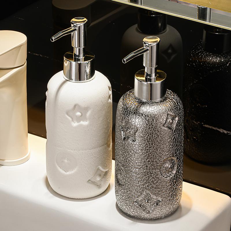 400ml luxury hand sanitizer bottle Hotel toilet shampoo shower gel lotion press bottle soap dispenser bathroom accessories