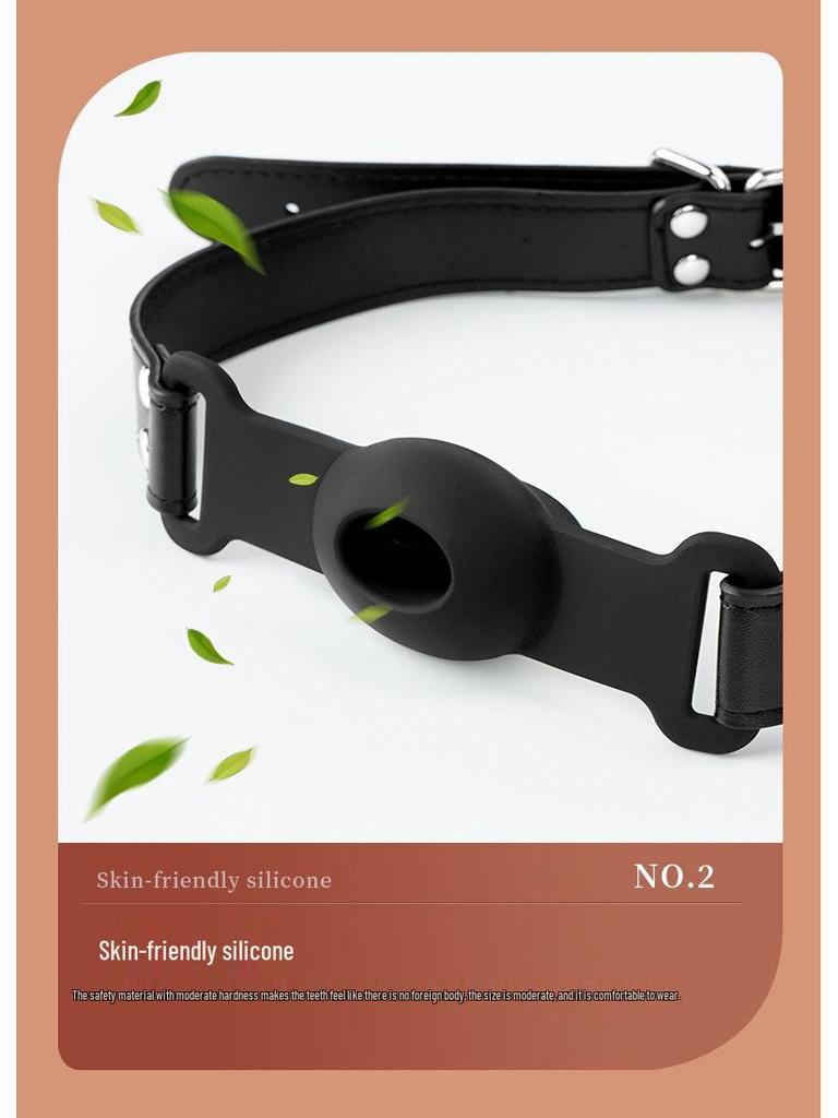Silicone Ball Gag Mouth Opener for Couples - Adult BDSM Toy