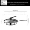 304 High-quality Non Stick Pan Flat Bottomed Pan Kitchen Tools No Oil Smoke Steak Pancakes Stir Fried Vegetables Honeycomb Pot