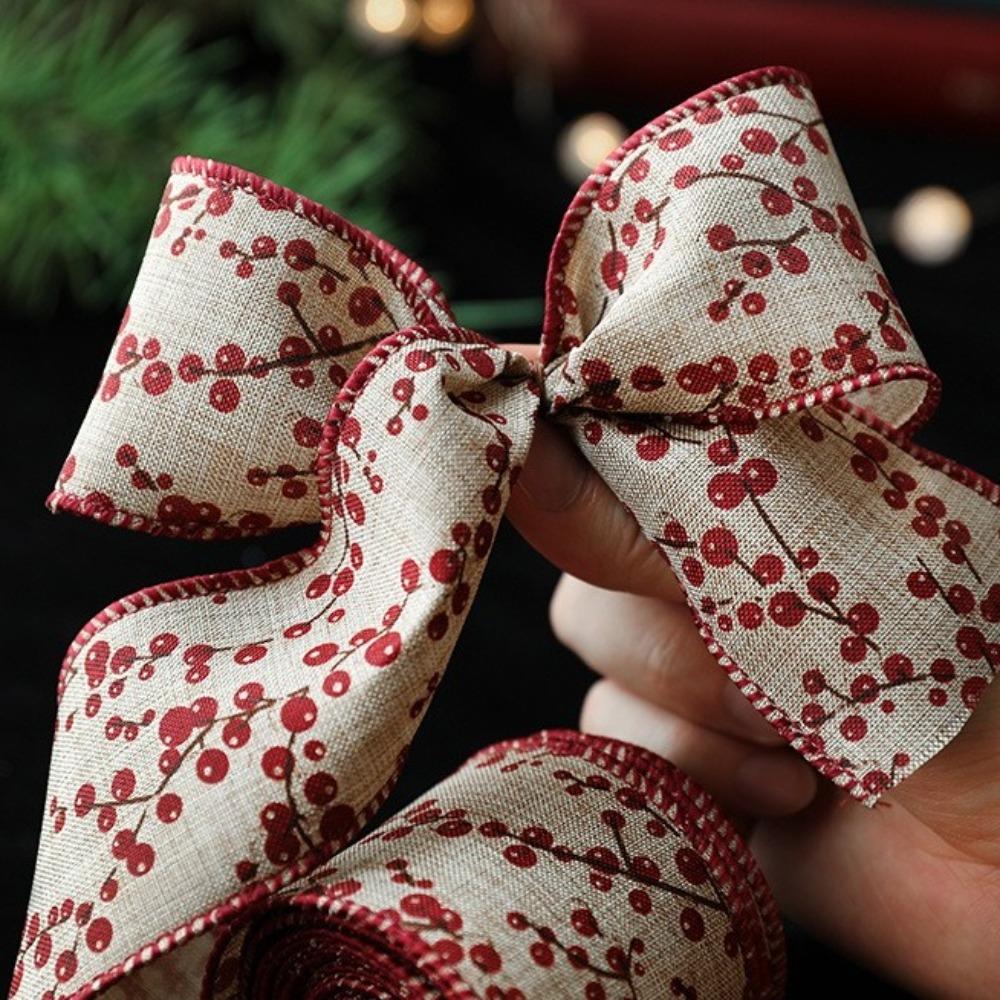 Weihnachtsgeschenk Weihnachtsband DIY Juteband Neues Stoffwirbelband