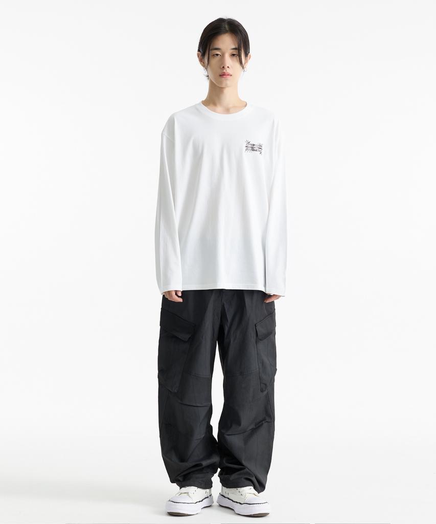 CREAM SODA LAB Crsdel Small Lettering Long Sleeve T-Shirt