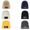 Leather, Autumn and Winter, Sticker Embroidery Trendy Brand Fashion Versatile Knitting Outdoor Sports Hip-hop Pullover Warm Wool Hat Men and Women