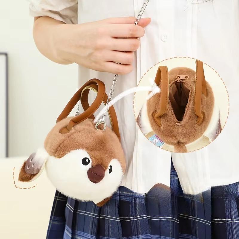 1Pcs Bird Lifelike Plush Backpack Soft Women Fashion Kawaii Shoulder Bag Cute Stuffed Crossbody Bag Parrot Plushie Handbag Gift
