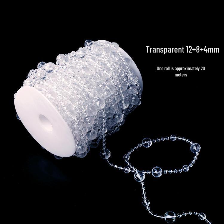 11mm UFO Acrylic Bead Chain for Wedding Aisle Runners & Ceiling Decorations