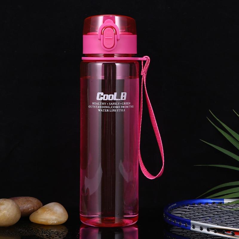 Tazza Acqua Sportiva Portatile Creativa in Plastica Opaca con Coperchio a Scatto Spazio Libero per Ragazzi e Ragazze
