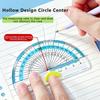 4pcs Soft Silicone Straight Ruler Non Slip Triangle Rulers Simple Stationery Ruler  School Office