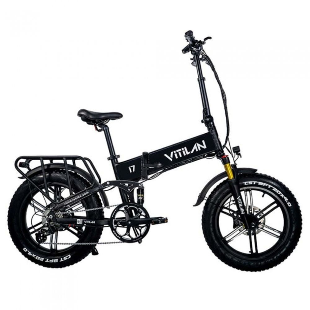 Foldable electric bicycle VITILAN i7PRO 3.0, 750W motor, 48V 20Ah battery, top speed 45 km/h, cruising range 120km, 20*4.0 inch tires
