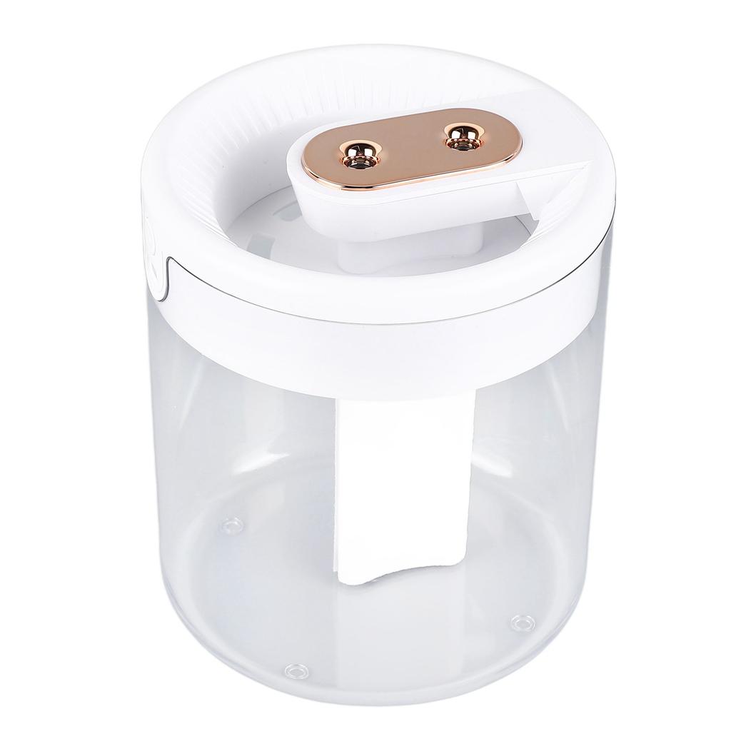 Humidifier 2L White Large Capacity Double Nozzle Mist Humidifier Home Bedroom Office Mute USB Night