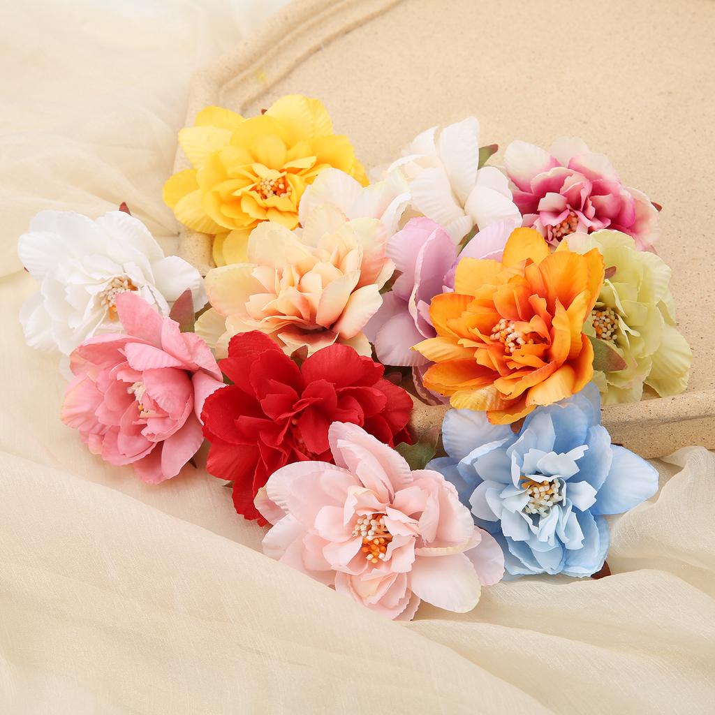 5/10Pcs Rose Artificial Silk Flower Head For Home Room Decor Fake Flower DIY Valentine's Day Wedding Decoration Wreath Accessory