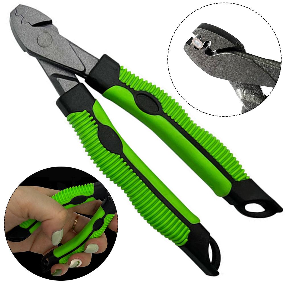 Fishing Crimping Pliers Multifunctional Crimpers Tool Crimp Sleeves Kit with Single /Double Barrel Ferrule Fishing Gear Tackle