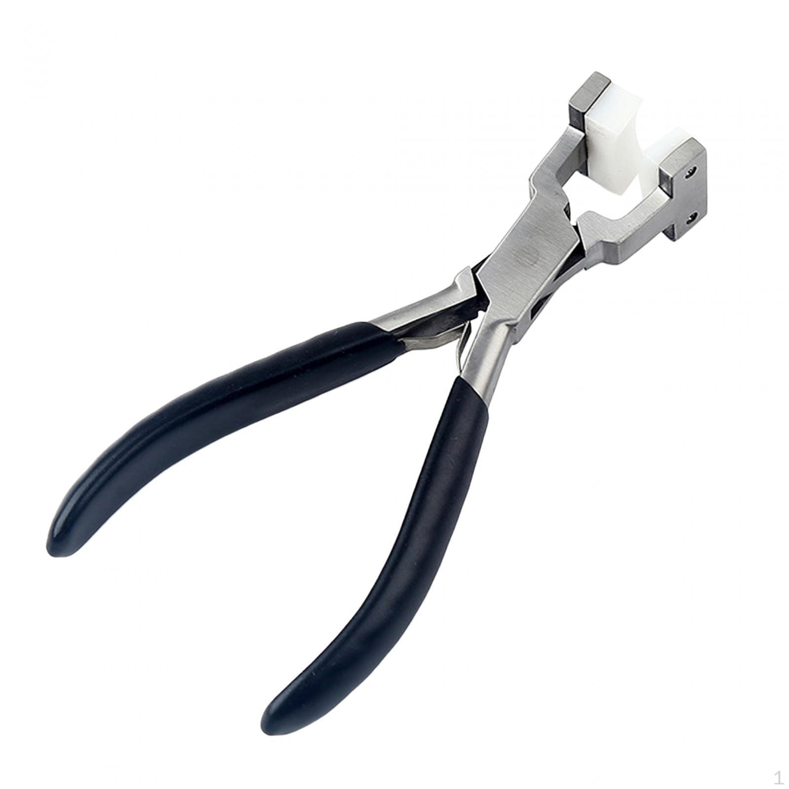 Double Nylon Flat Nose Pliers Jaw Plier DIY Tools Anti Slip Handles Jewelry Crimp for Style C