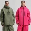 Herren- und Damen-Skijacke Snowboardjacke Wasserdicht Winter Baggy Schneejacken mit Kapuze Winddicht Warme Isolierung Outdoor-Sportarten Skijacken