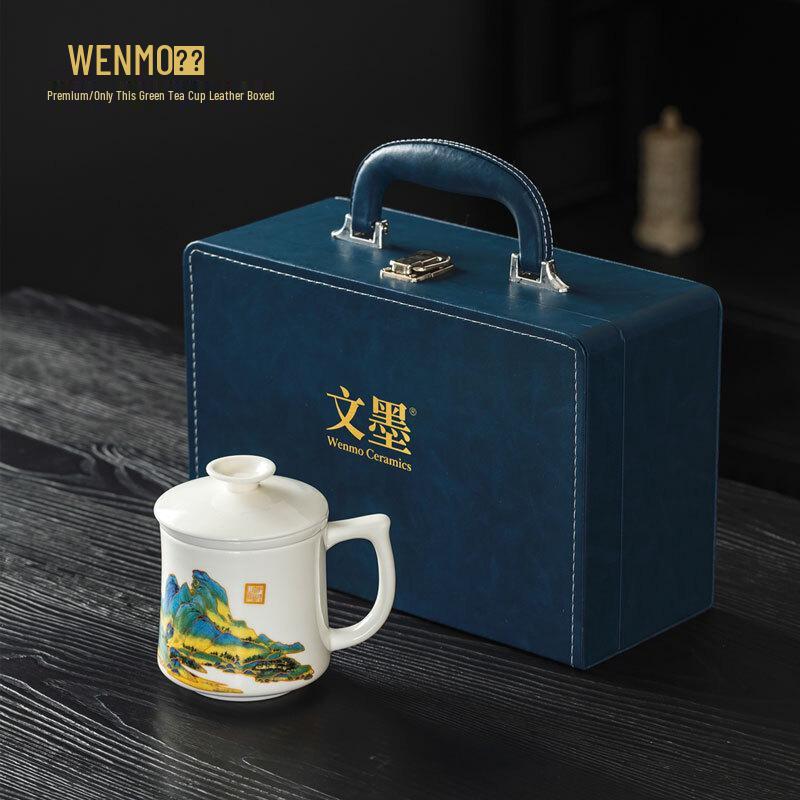 

Premium Green-Themed Porcelain Tea Cup Set