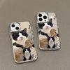 Cat conspicuous bag is suitable for Phone17pormax mirror mobile phone case 16pro Apple 15 all-inclusive 1314.