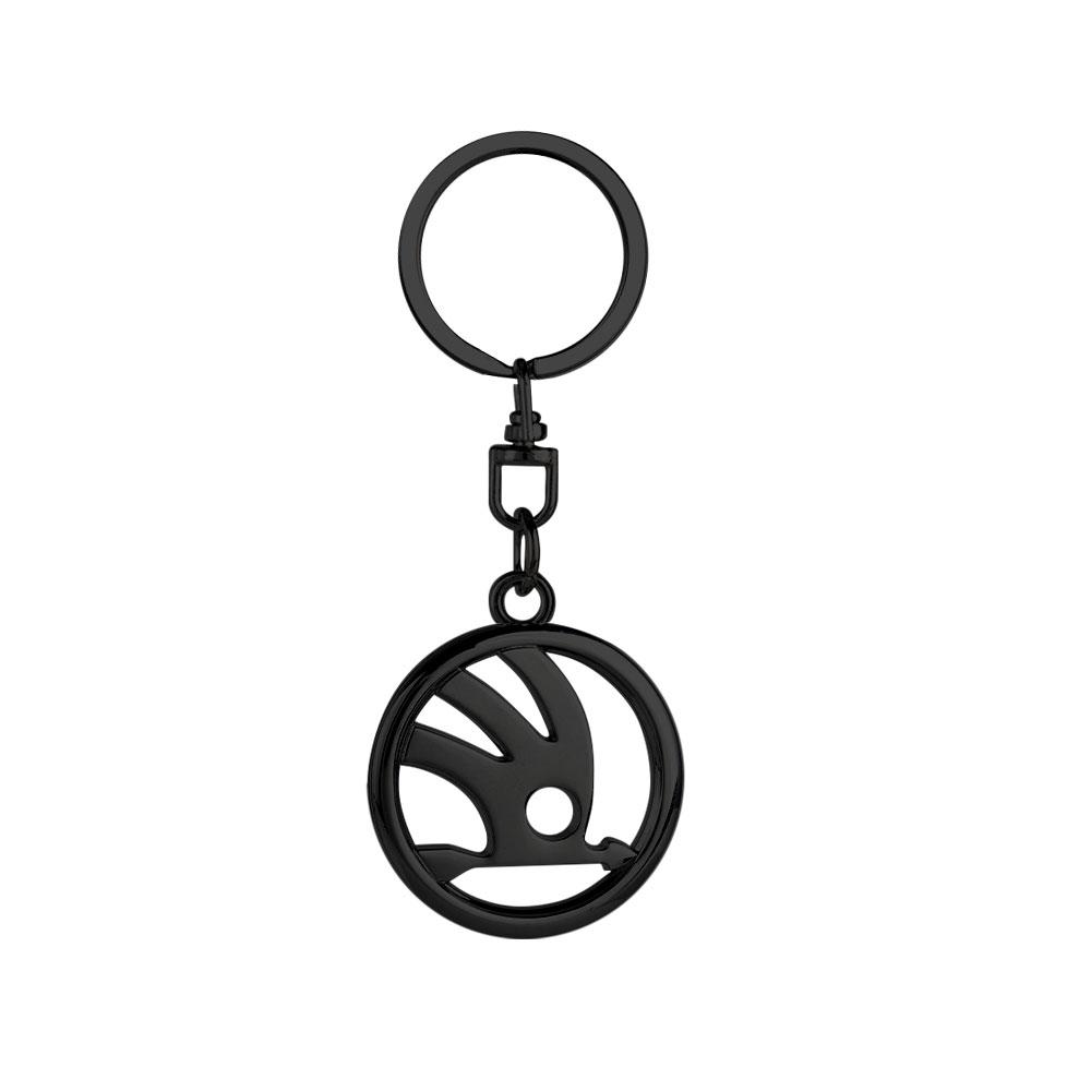 2025 New 3D Metal Hollow Car Styling Key Chain Keychain Ring For Skoda Octavia Fabia Rapid Superb Yeti Enyaq Kodiaq Kamiq Karoq