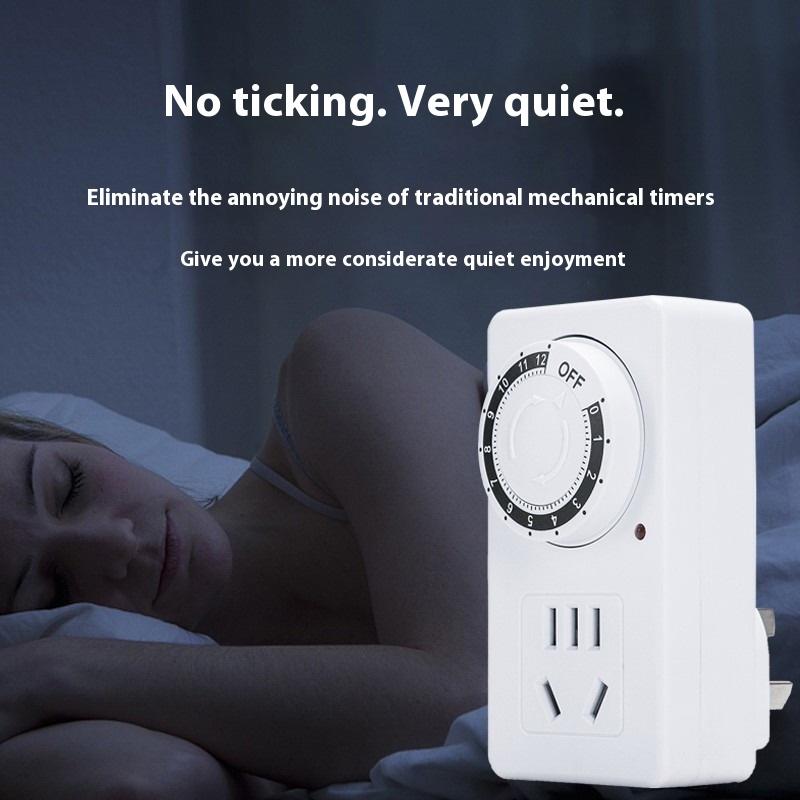 New 12/24 Hours Cyclic Timer Switch Kitchen Timer Outlet Loop Universal Timing Socket Mechanical Timer
