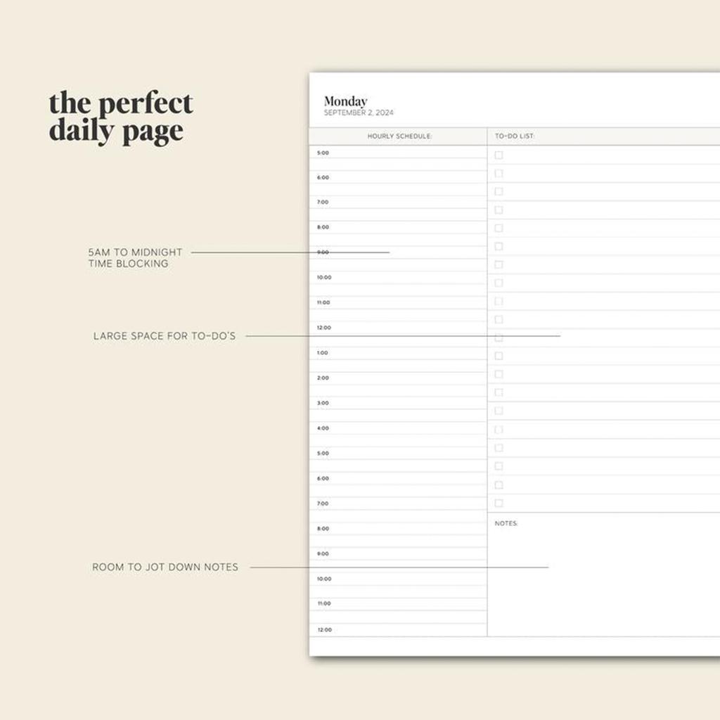 2024-2025 Planner - Aug2024 - JUL 2025, Academic Planner 2024-2025, 2024-2025 Planner Weekly And Monthly,A5,Tabs, Hardcover, Back Pocket