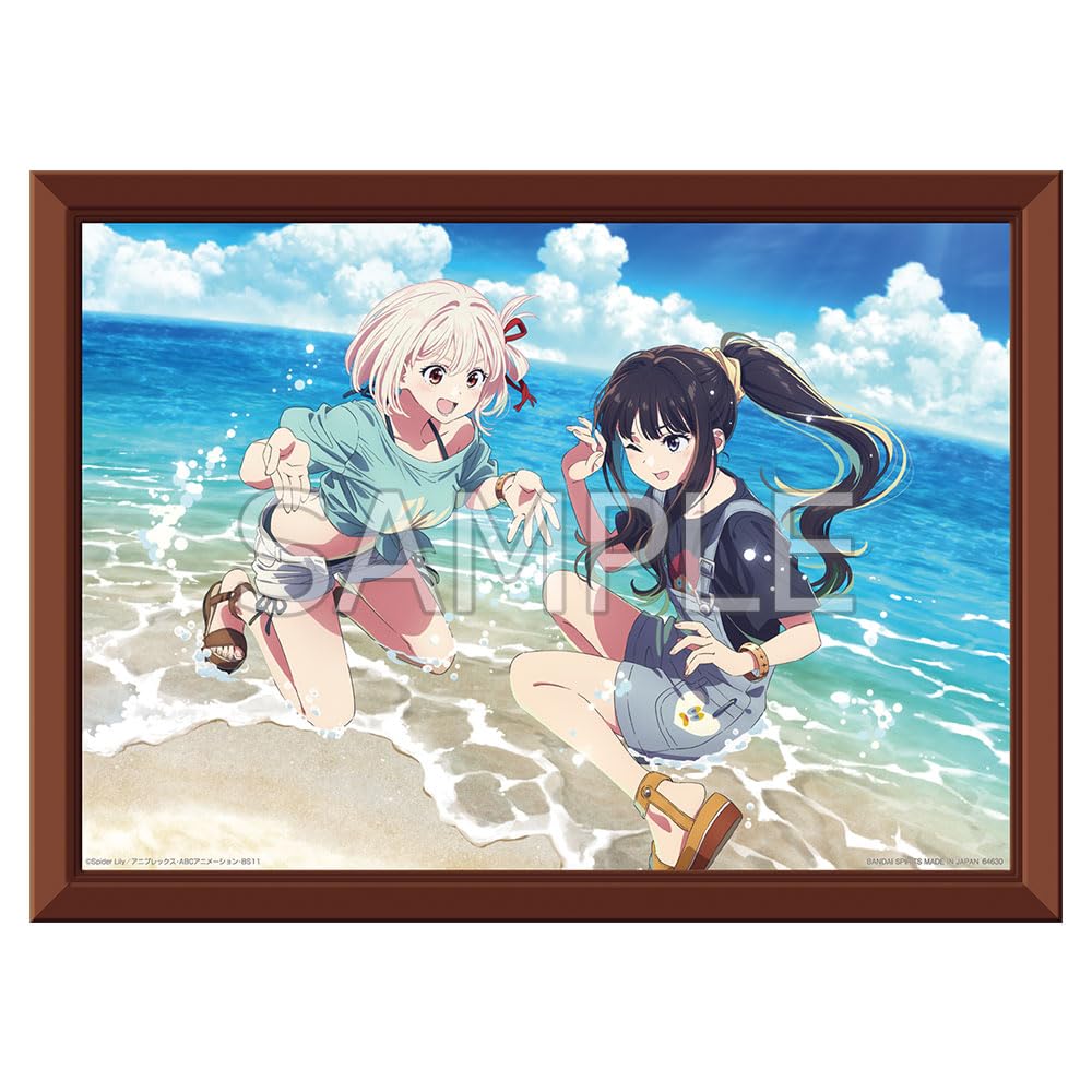 

Lycoris Recoil Ichiban Kuji 3rd B Prize Visualize Frame Two people on the beach Senzoku Takina A4
