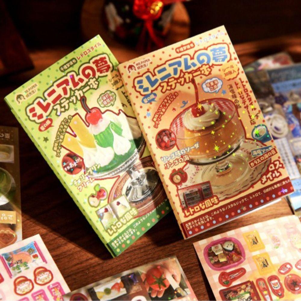 

Каваї DIY Блокнот Декоративні наліпки 30 аркушів Скрапбук 2025 Книга наліпок 2