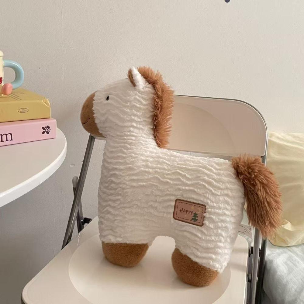 Soft Horse Plush Dolls 50cm Horse Shape Cushion Children With Sleeping Doll  New Year Decorations