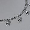 Skull pendant necklace - hip hop punk style - unisex necklace