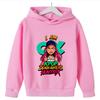 KPop Demon Girls Fashion Casual Sweatshirt Movie New Kids K-Pop Demon Hunters Hooded Tops Toddler Girl Clothes Hunters Hoodie