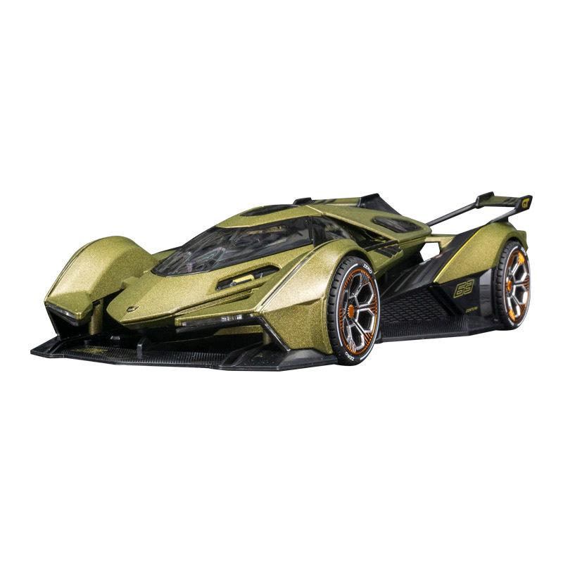 Jiaye VB24205 Lambo V12 Alloy Racing Car Model with Sound & Light Features - Toy Car for Kids and Collectors.
