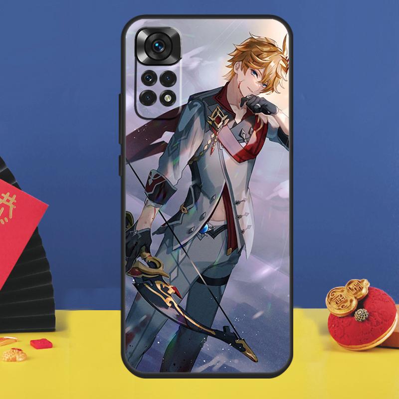 Genshin Impact Tartaglia Phone Case For Xiaomi Redmi Note 14 Pro 13 12 9 10 11 15 Pro Plus 10C 12C 13C 14C 15C Cover