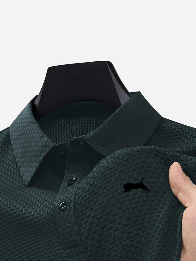 Polos pour Hommes 3 Boutons Décontractés T-shirts de Travail Séchage Rapide Manches Courtes Chemise de Golf pour l'Extérieur